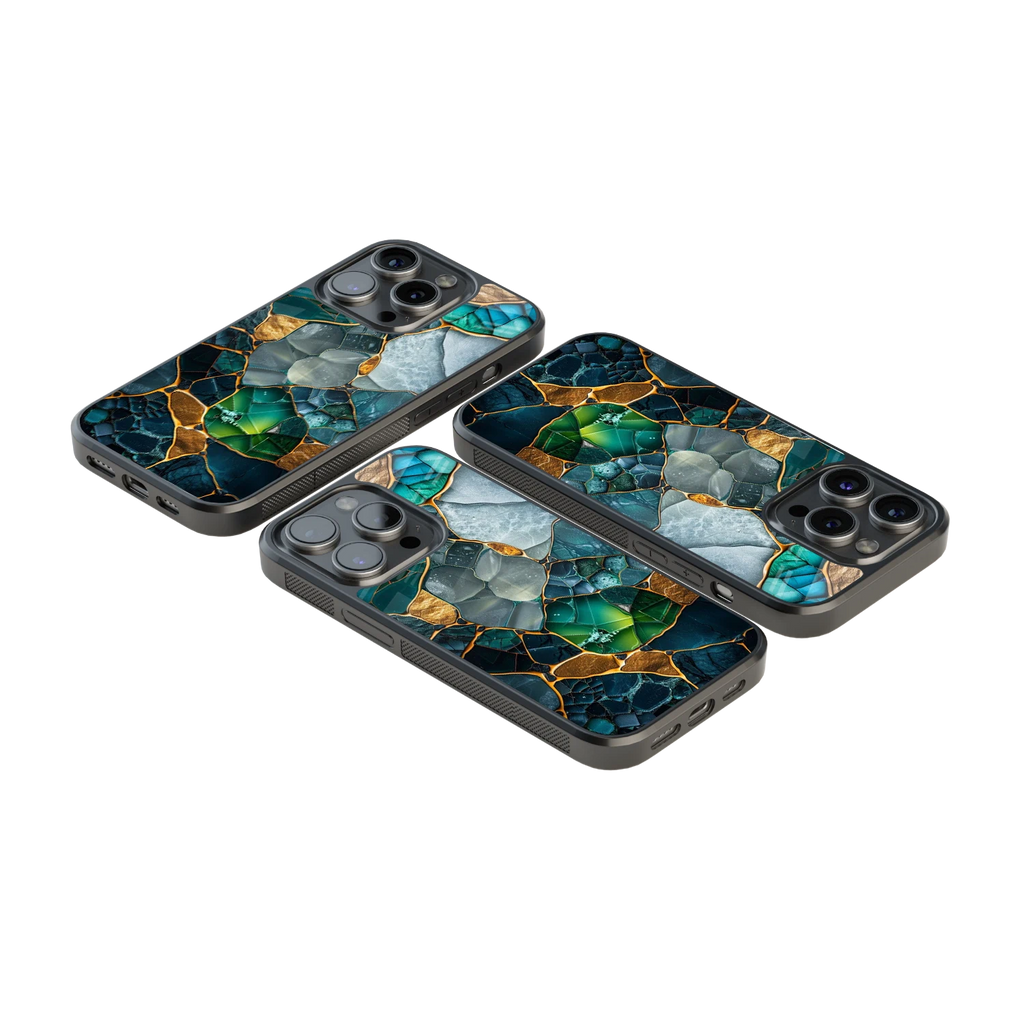Luxury Glass Back Mobile Cover for iPhone, Samsung Galaxy, OnePlus, Pixel, Redmi & More