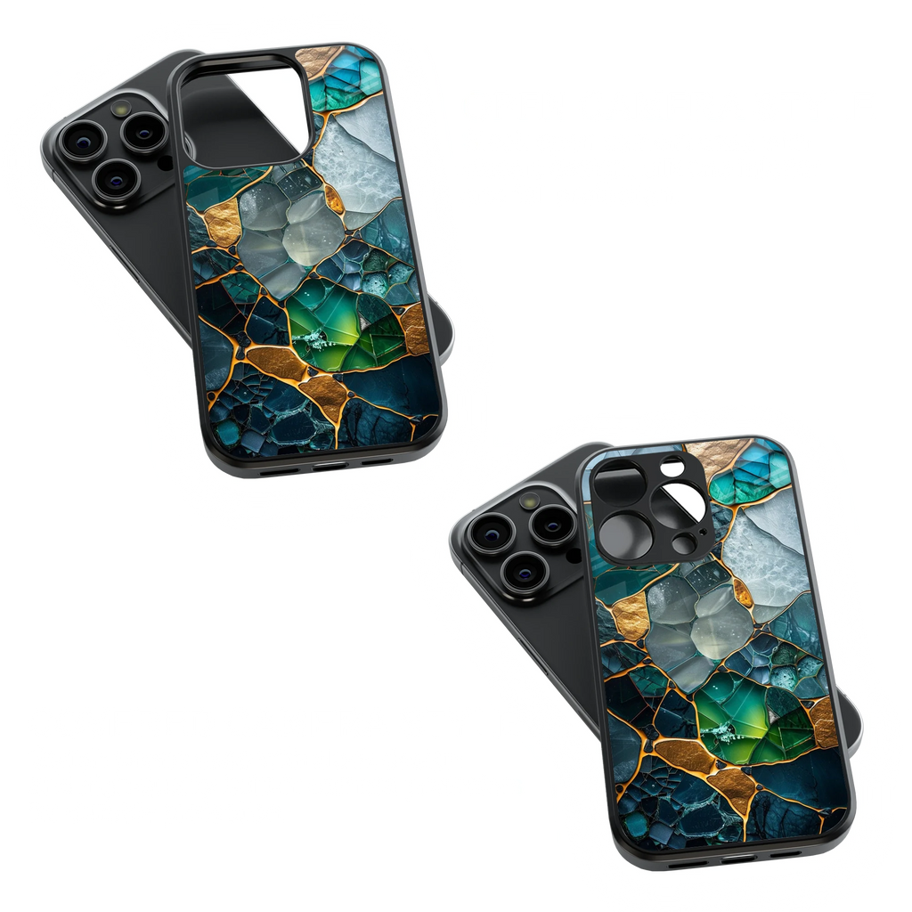 Trendy Glass Back Mobile Case for iPhone, Samsung, Redmi, OnePlus, Google Pixel, Motorola
