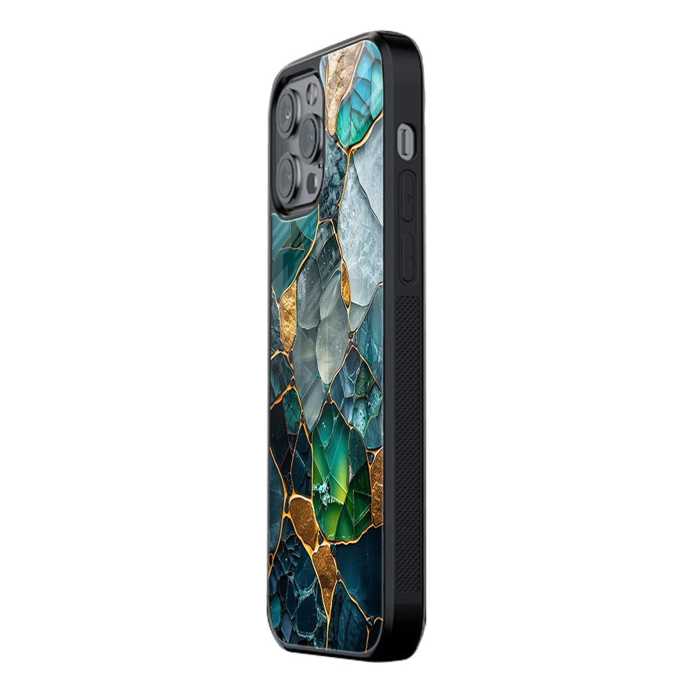 Slim Glass Back Phone Case for Multiple Brands iPhone, Samsung, Redmi, OnePlus, Oppo, Vivo