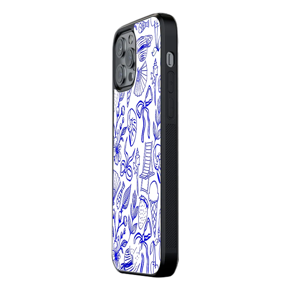 Slim Glass Back Phone Case for Multiple Brands iPhone, Samsung, Redmi, OnePlus, Oppo, Vivo