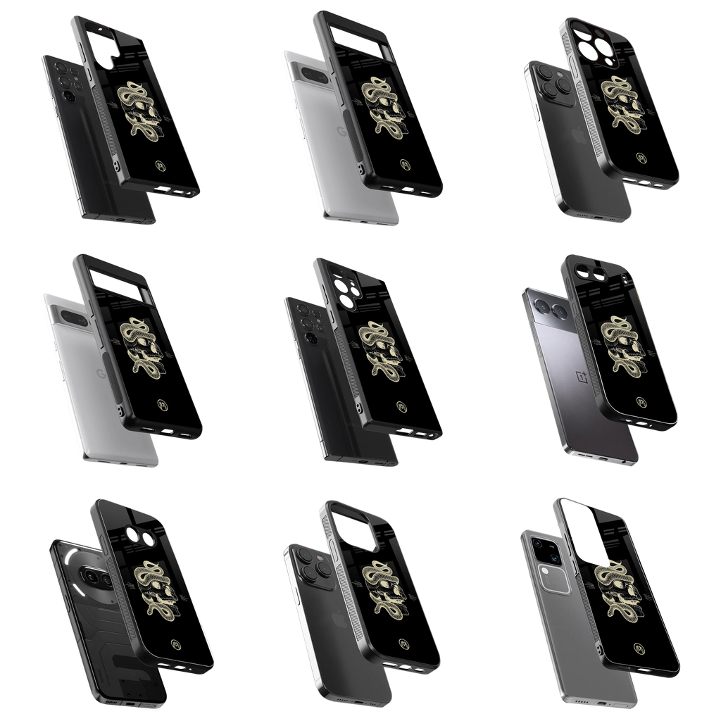 Durable Glass Back Mobile Case for iPhone, Samsung, OnePlus, Google Pixel, Redmi, Vivo, Oppo