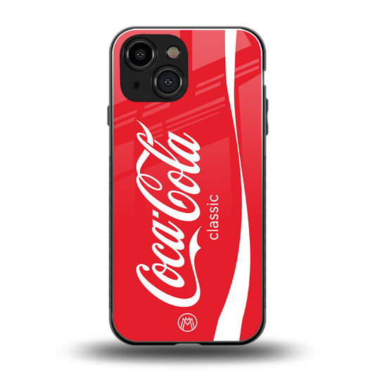 coca cola classic back phone cover | glass case for iphone 13 mini