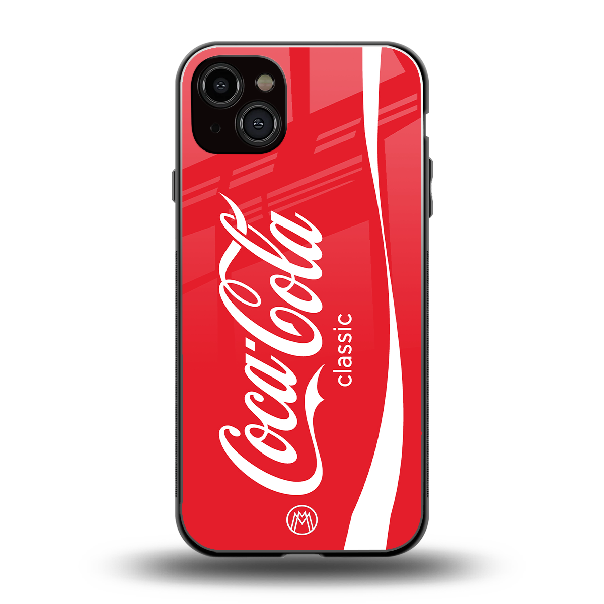 coca cola classic back phone cover | glass case for iphone 14 plus
