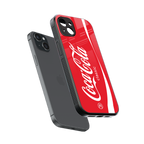coca cola classic back phone cover | glass case for iphone 14 plus