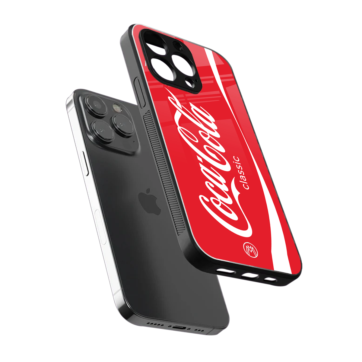coca cola classic back phone cover | glass case for iphone 15 pro max