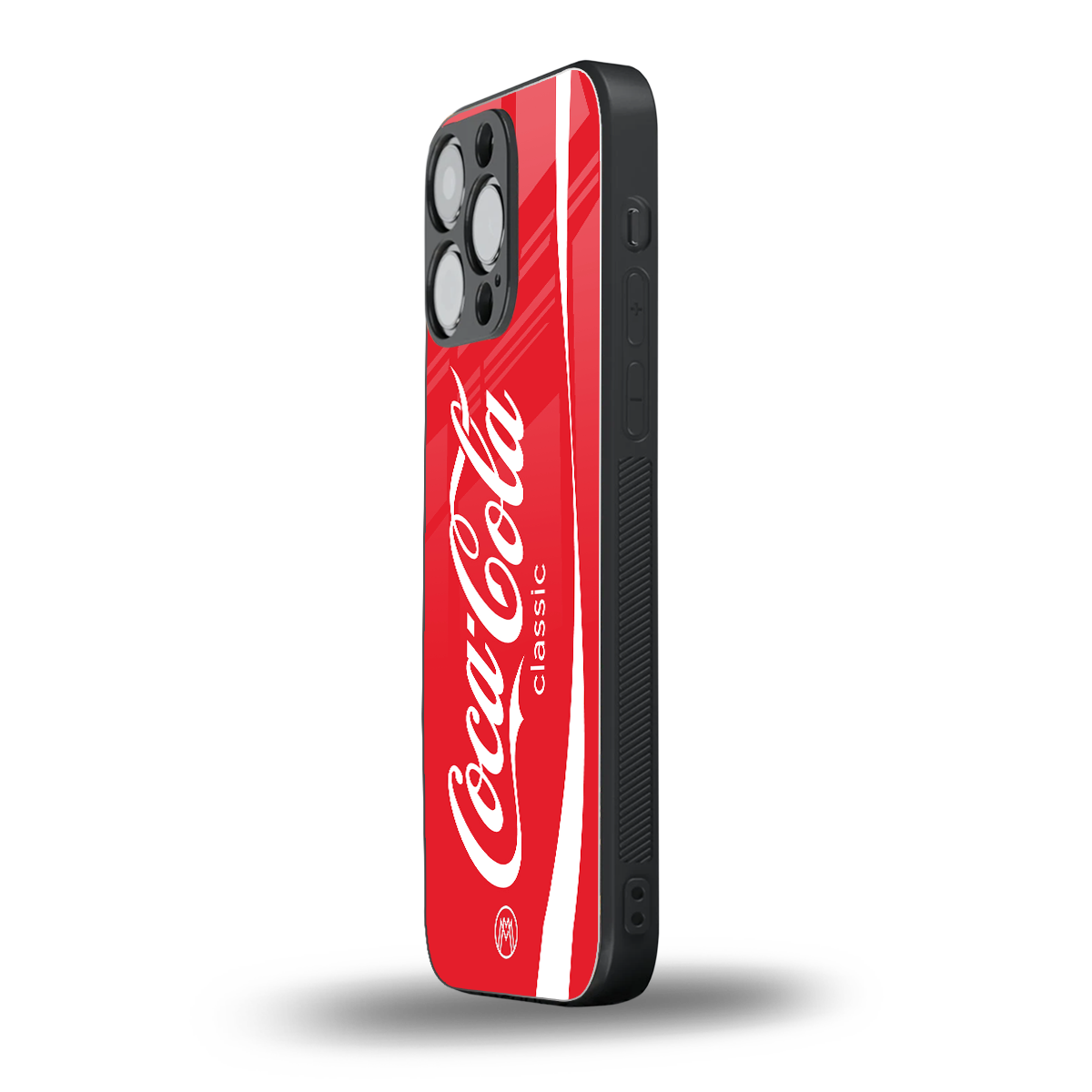 coca cola classic back phone cover | glass case for iphone 15 pro max