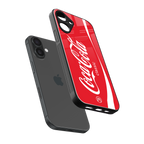 coca cola classic back phone cover | glass case for iphone 16 plus