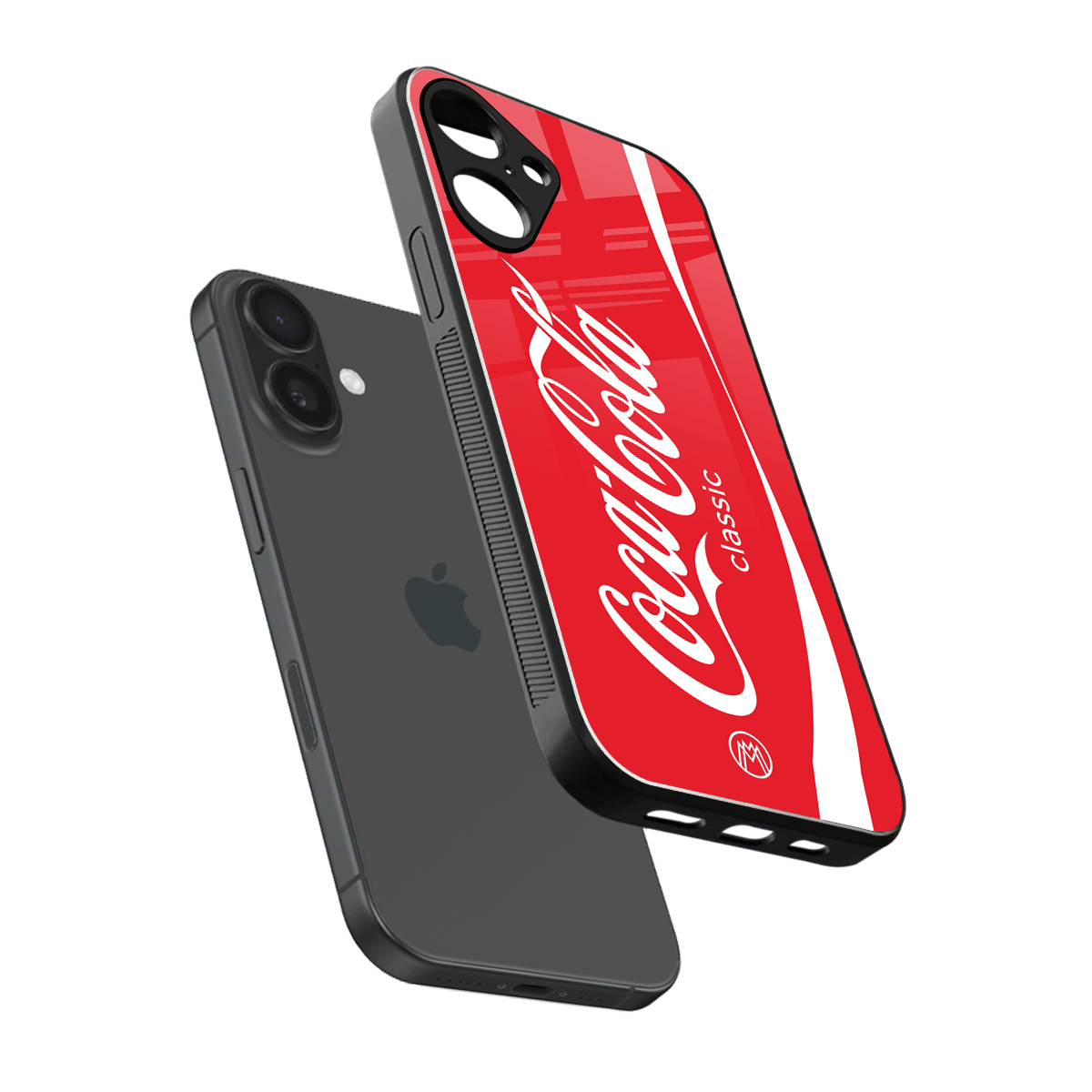 coca cola classic back phone cover | glass case for iphone 16 plus