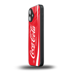 coca cola classic back phone cover | glass case for iphone 16 plus