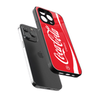 coca cola classic back phone cover | glass case for iphone 16 pro max