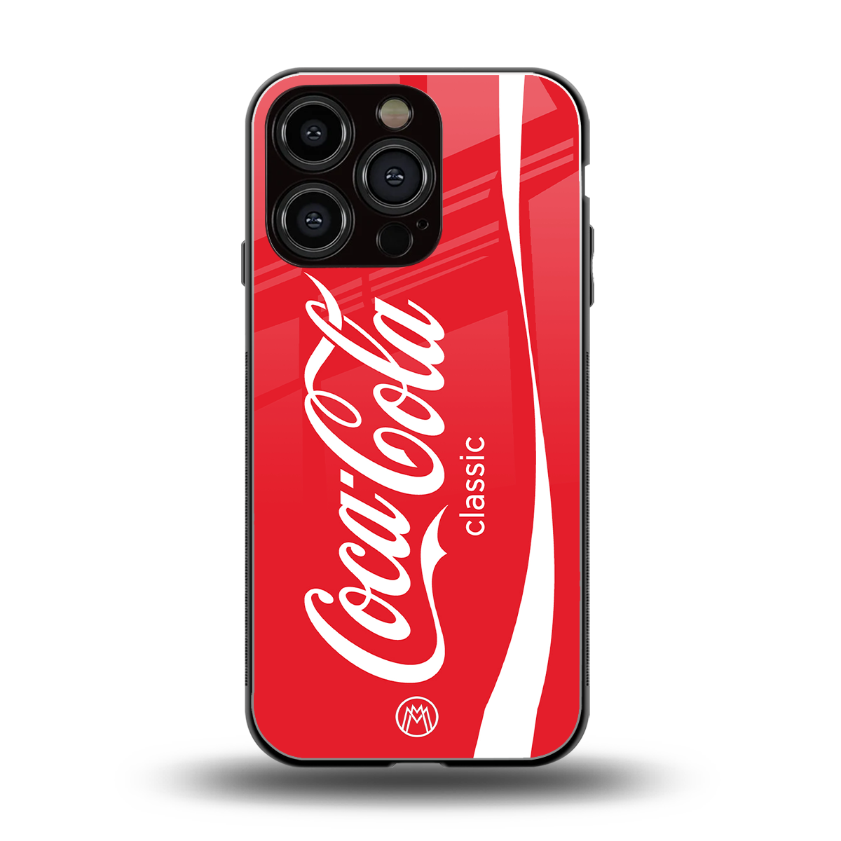 coca cola classic back phone cover | glass case for iphone 16 pro