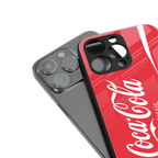 coca cola classic back phone cover | glass case for iphone 14 plus
