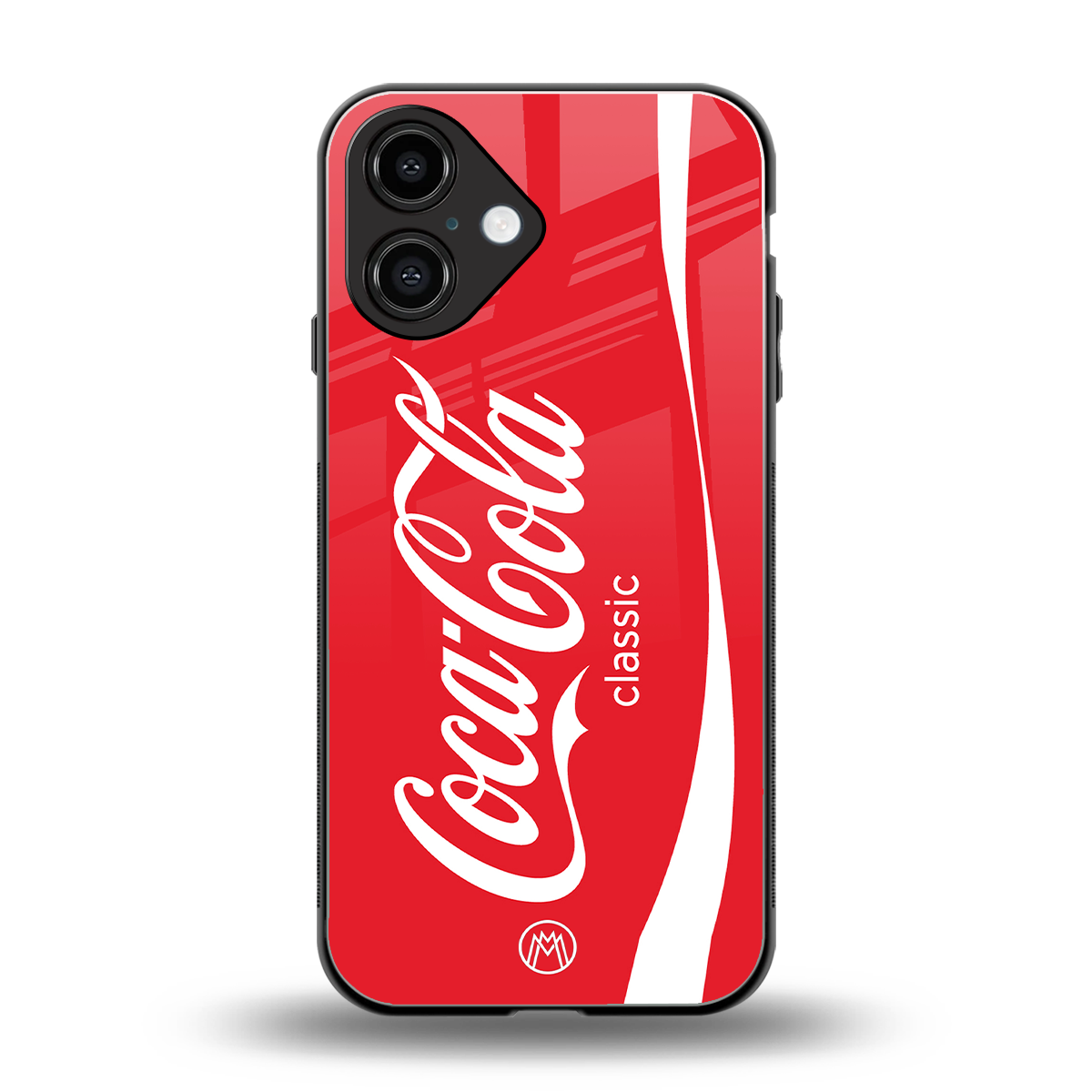 coca cola classic back phone cover | glass case for iphone 16