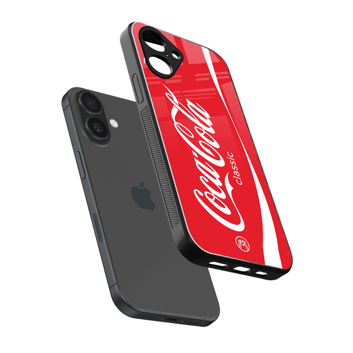 coca cola classic back phone cover | glass case for iphone 16