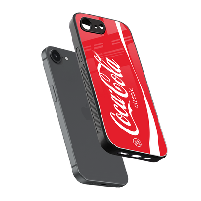 coca cola classic back phone cover | glass case for iphone 16e