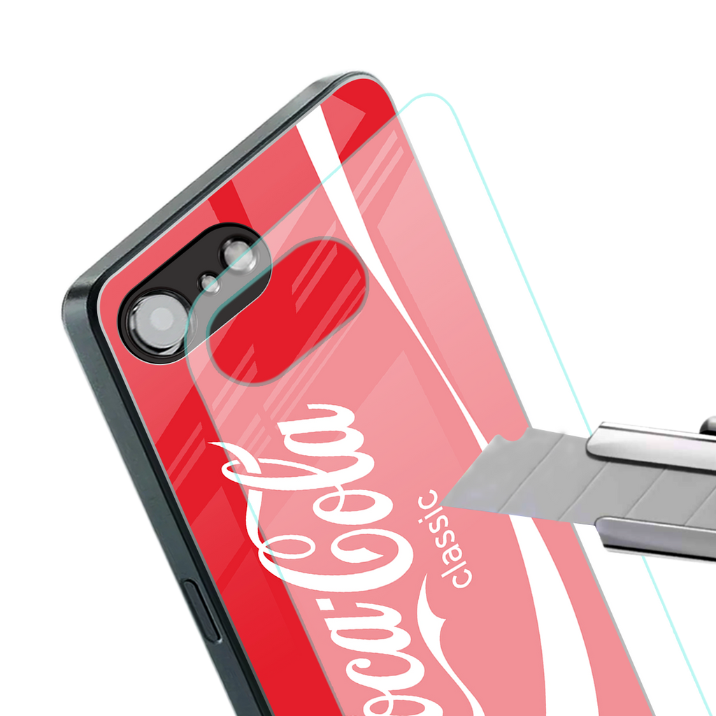 coca cola classic back phone cover | glass case for iphone 16e