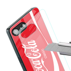 coca cola classic back phone cover | glass case for iphone 16e