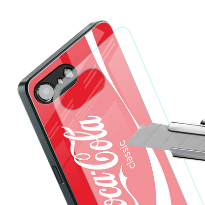coca cola classic back phone cover | glass case for iphone 16e