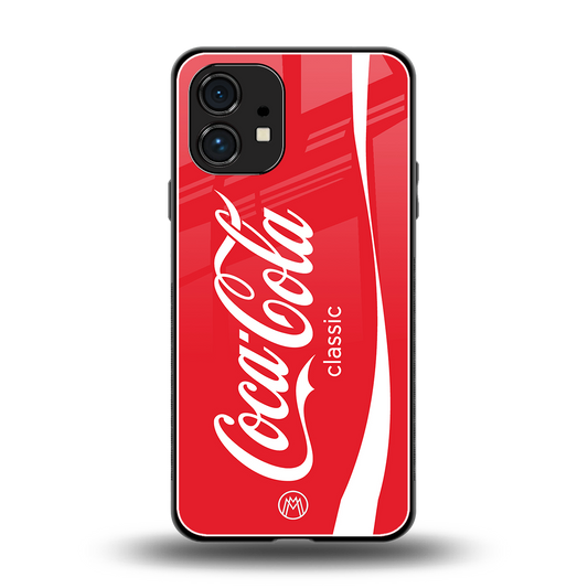 coca cola classic back phone cover | glass case for nothing phone 1