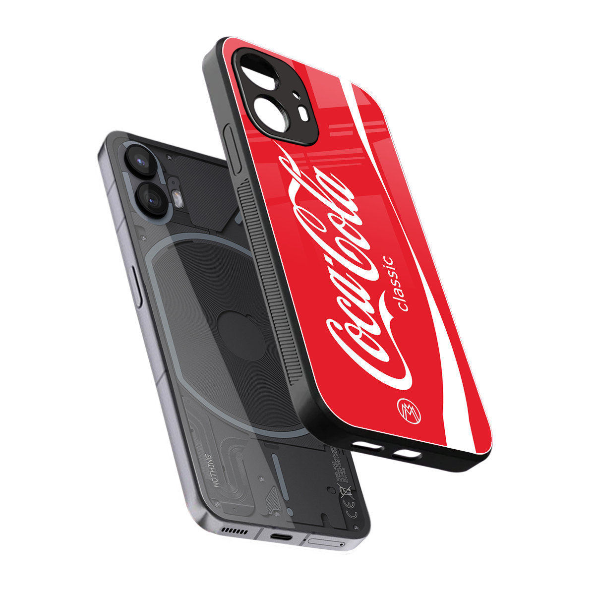 coca cola classic back phone cover | glass case for nothing phone 2