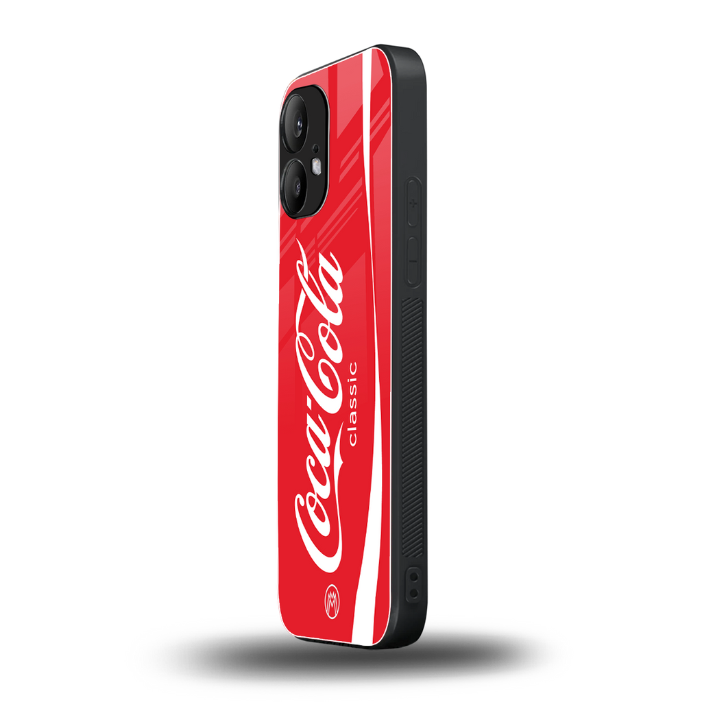 coca cola classic back phone cover | glass case for nothing phone 2