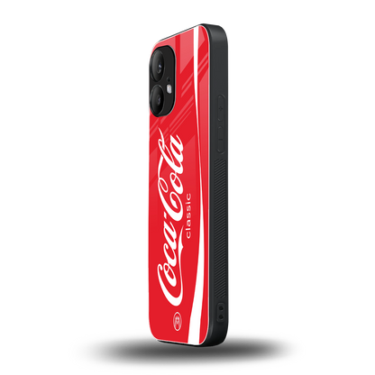 coca cola classic back phone cover | glass case for nothing phone 2