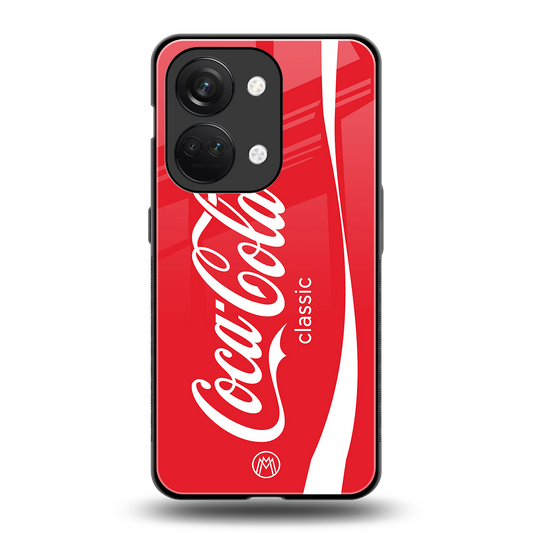 coca cola classic back phone cover | glass case for oneplus nord 3
