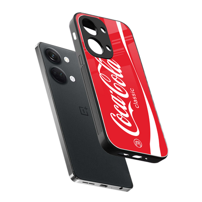 coca cola classic back phone cover | glass case for oneplus nord 3