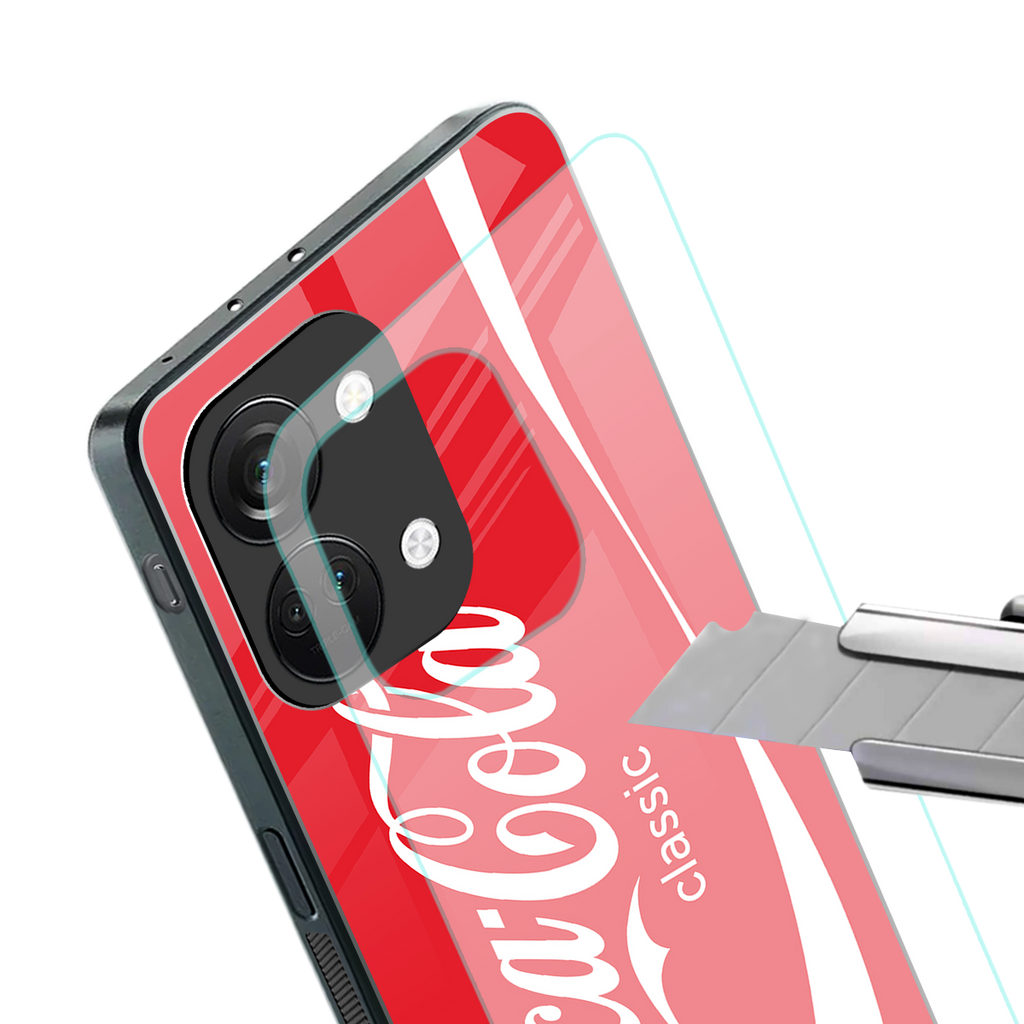 coca cola classic back phone cover | glass case for oneplus nord 3