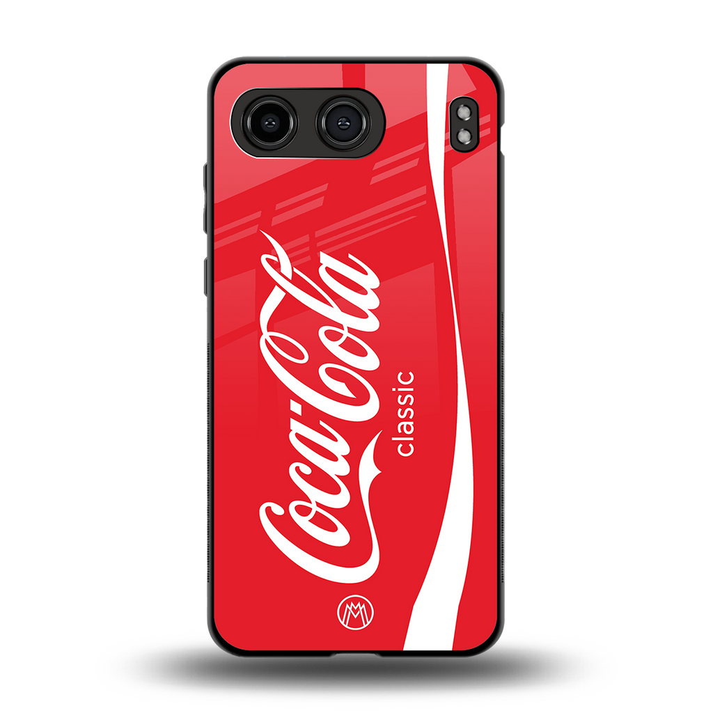 coca cola classic back phone cover | glass case for oneplus nord 4
