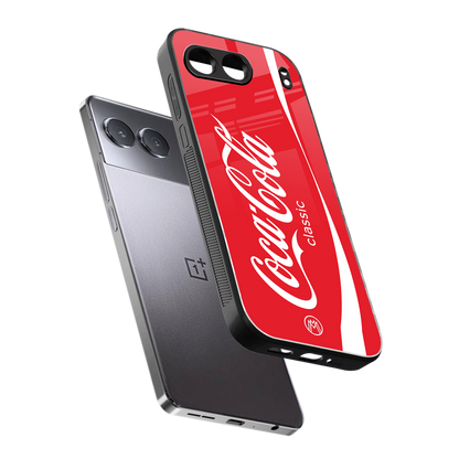 coca cola classic back phone cover | glass case for oneplus nord 4