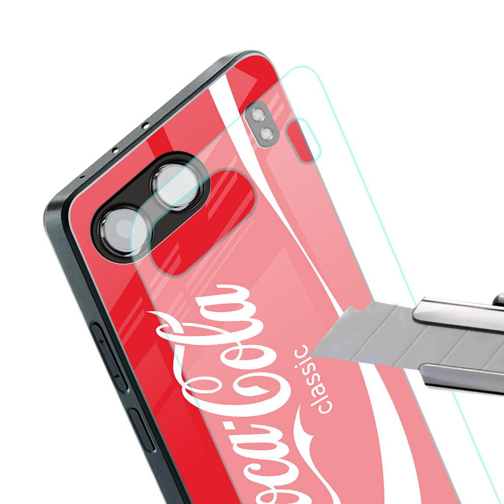 coca cola classic back phone cover | glass case for oneplus nord 4
