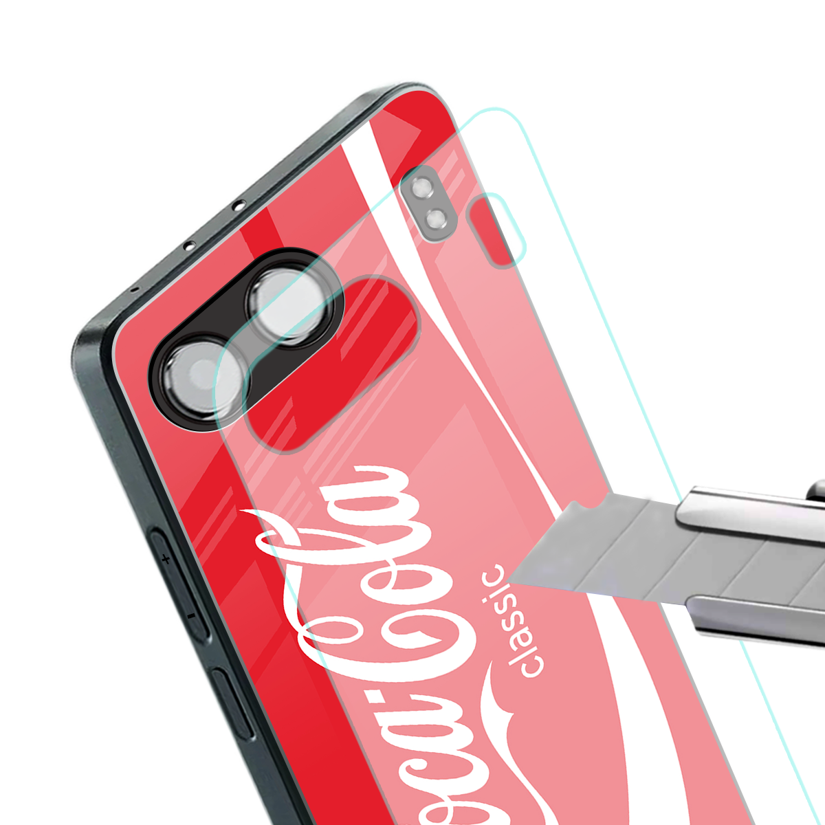 coca cola classic back phone cover | glass case for oneplus nord 4