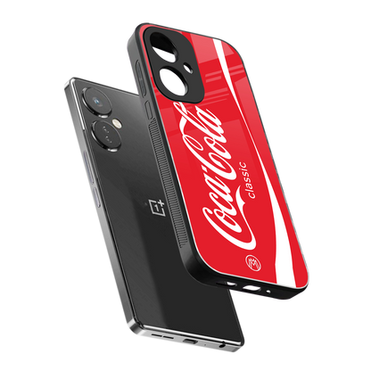 coca cola classic back phone cover | glass case for oneplus nord ce 3