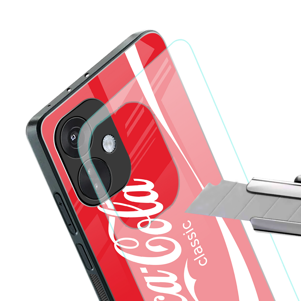 coca cola classic back phone cover | glass case for oneplus nord ce 3