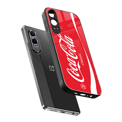 coca cola classic back phone cover | glass case for oneplus nord ce 4 lite