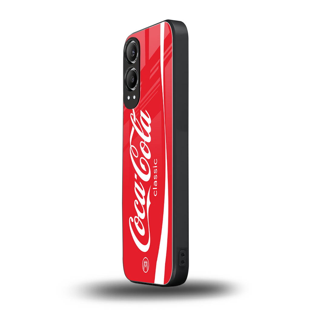 coca cola classic back phone cover | glass case for oneplus nord ce 4 lite