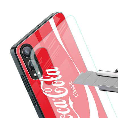 coca cola classic back phone cover | glass case for oneplus nord ce 4 lite