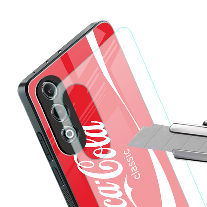 coca cola classic back phone cover | glass case for oneplus nord ce 4