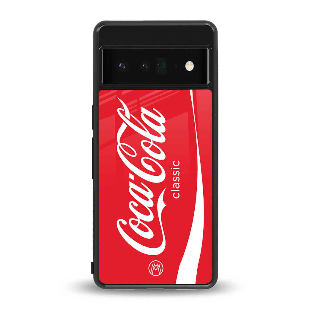 coca cola classic back phone cover | glass case for google pixel 6 pro