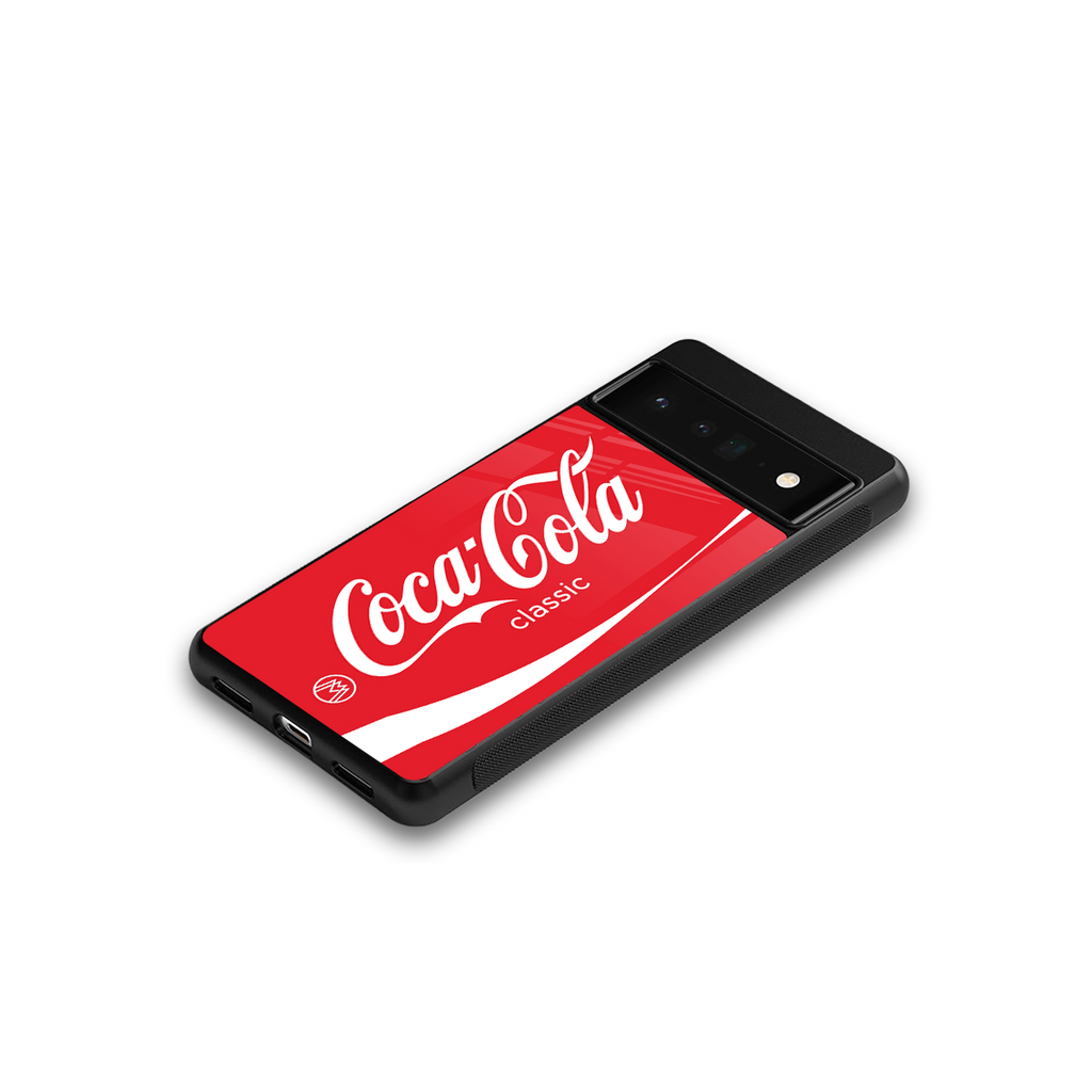 coca cola classic back phone cover | glass case for google pixel 6 pro