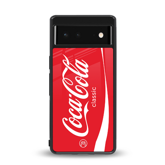 coca cola classic back phone cover | glass case for google pixel 6