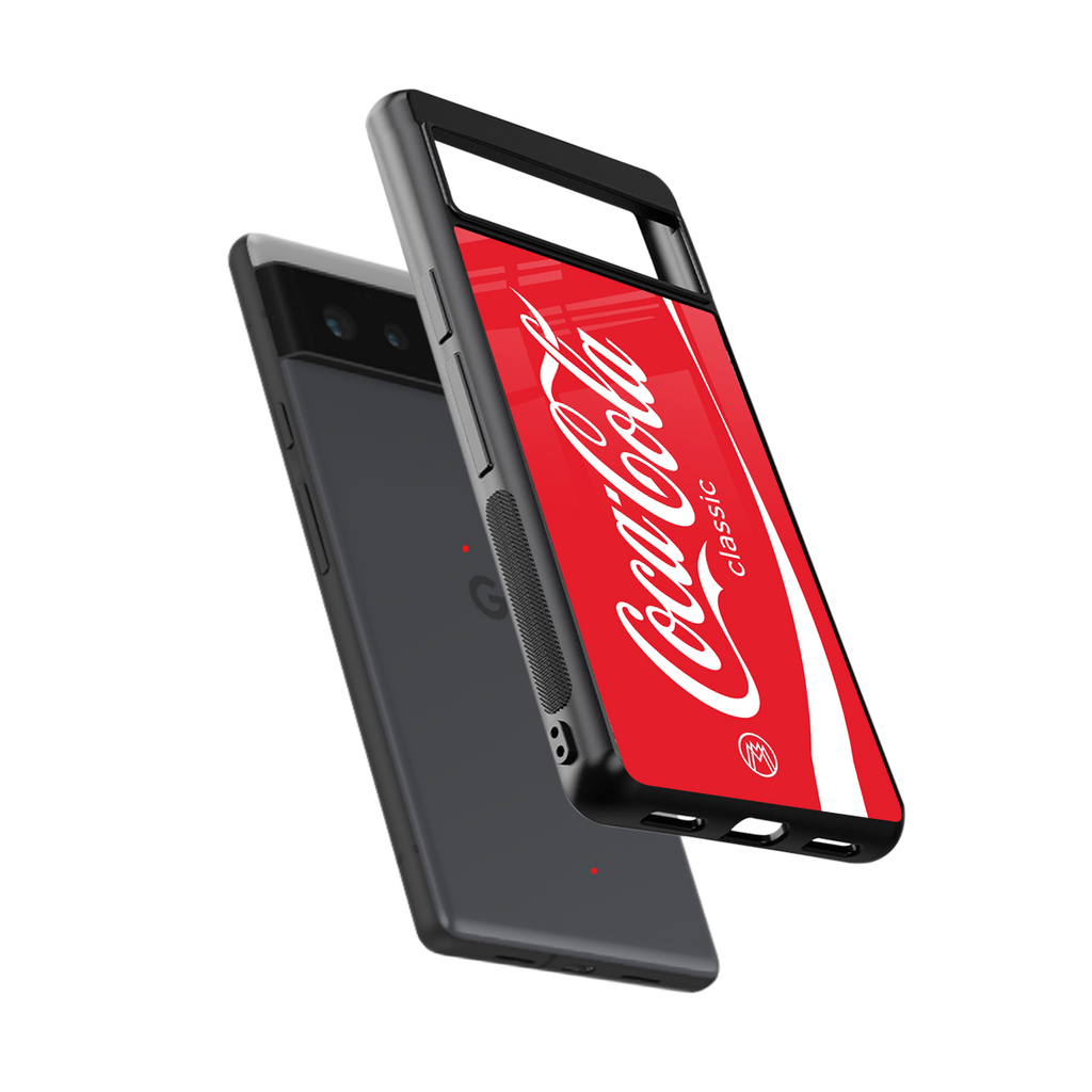 coca cola classic back phone cover | glass case for google pixel 6