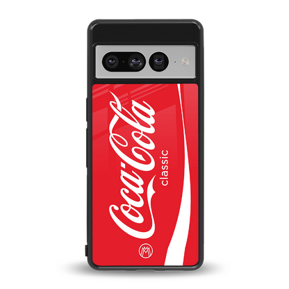 coca cola classic back phone cover | glass case for google pixel 7 pro
