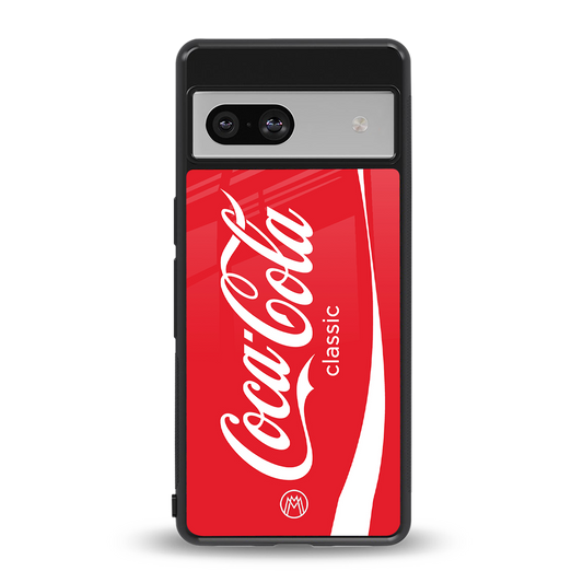 coca cola classic back phone cover | glass case for Google Pixel 7