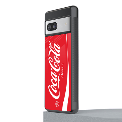 coca cola classic back phone cover | glass case for Google Pixel 7