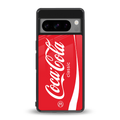 coca cola classic back phone cover | glass case for google pixel 8 pro