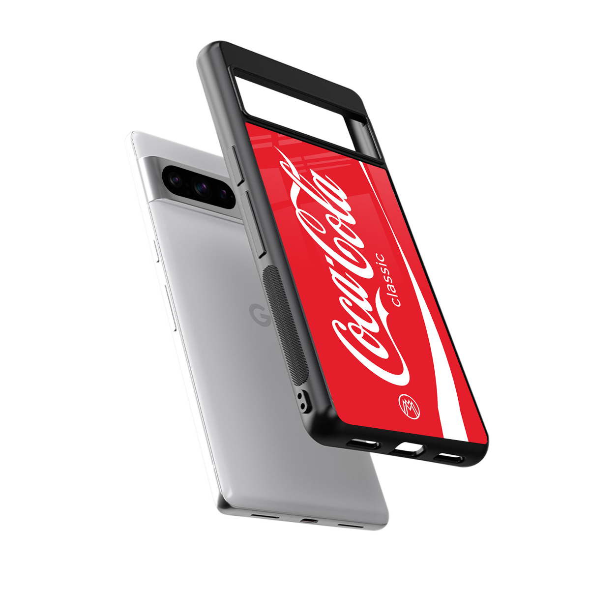 coca cola classic back phone cover | glass case for google pixel 8 pro