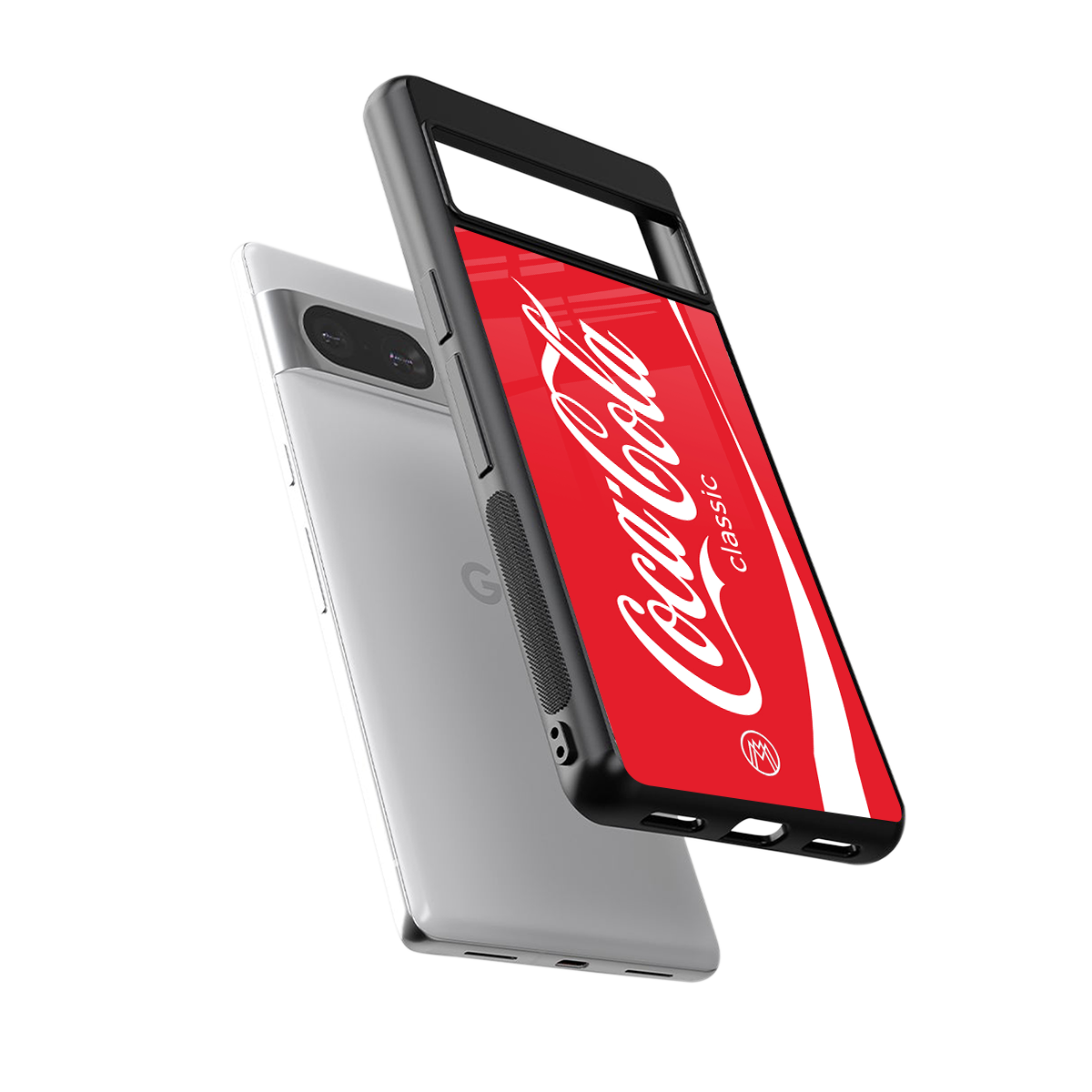 coca cola classic back phone cover | glass case for Google Pixel 8