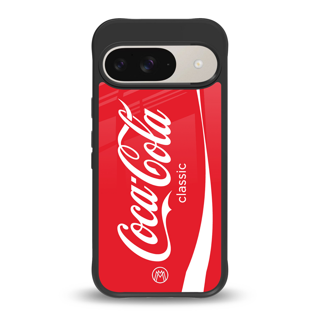 coca cola classic back phone cover | glass case for google pixel 9